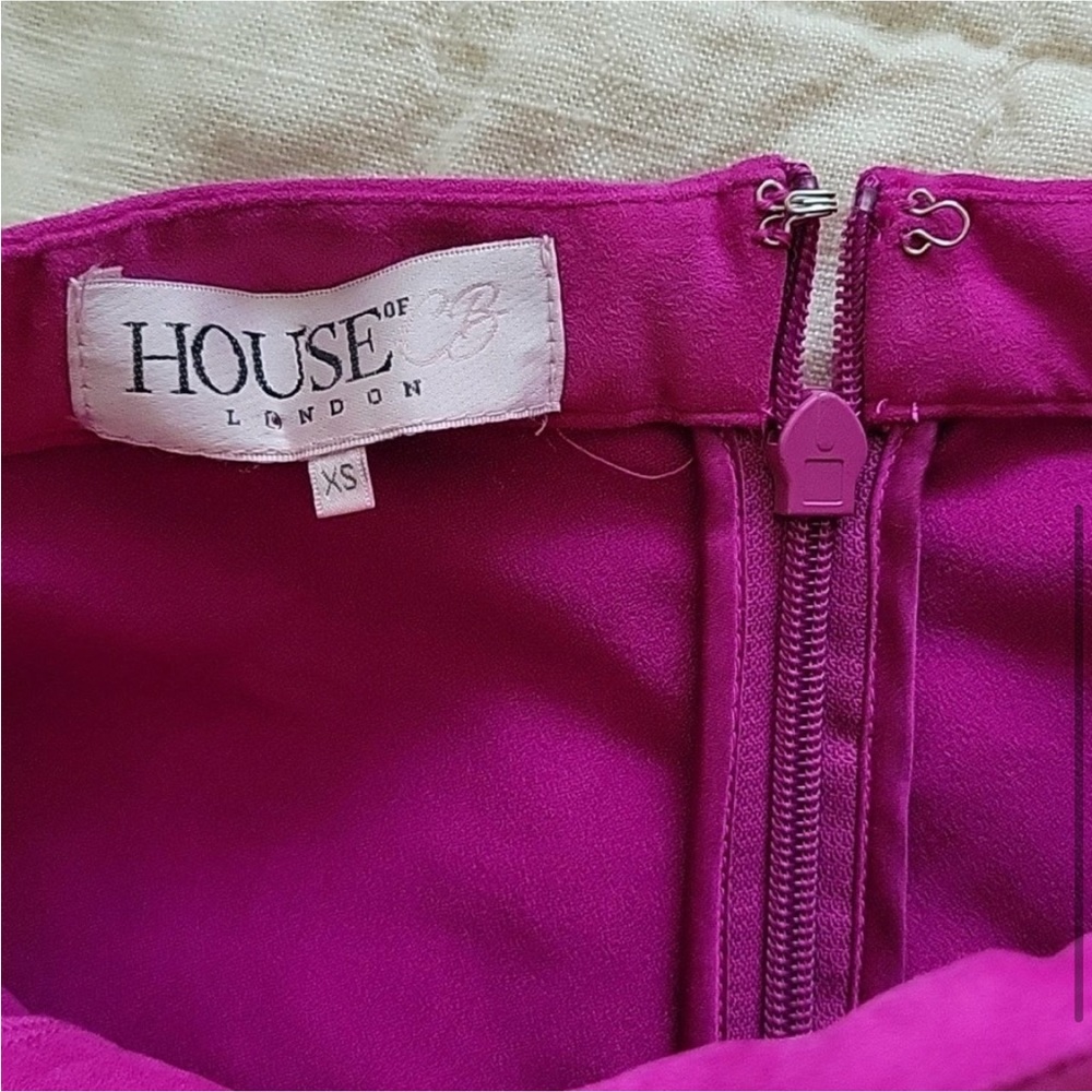 House of CB pink lace up pants. - Picture 3 of 5